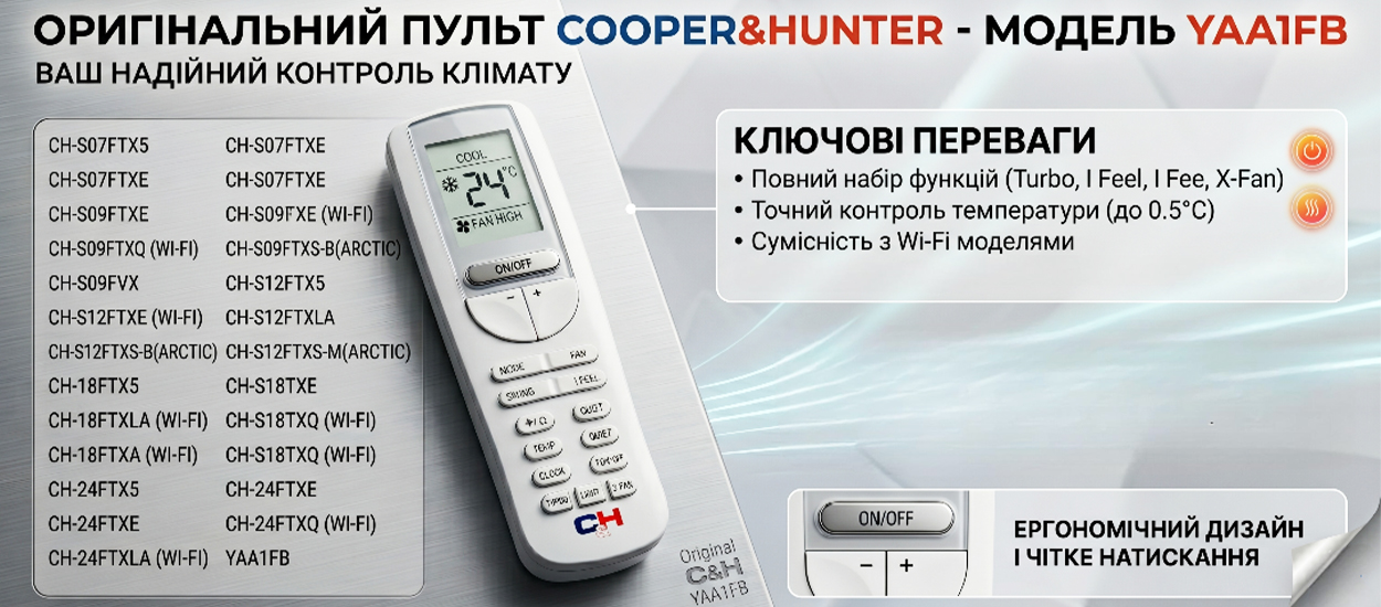 пульт Cooper&Hunter