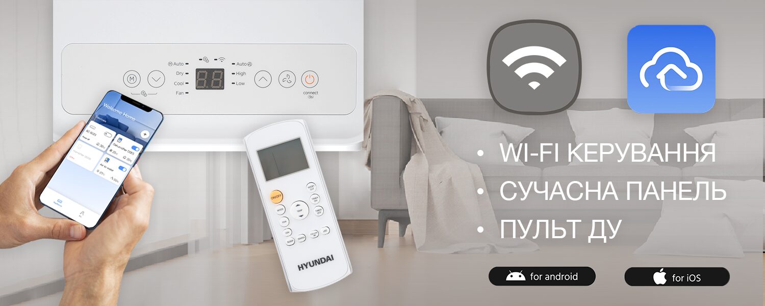 мобильный кондиционер с Wi-Fi