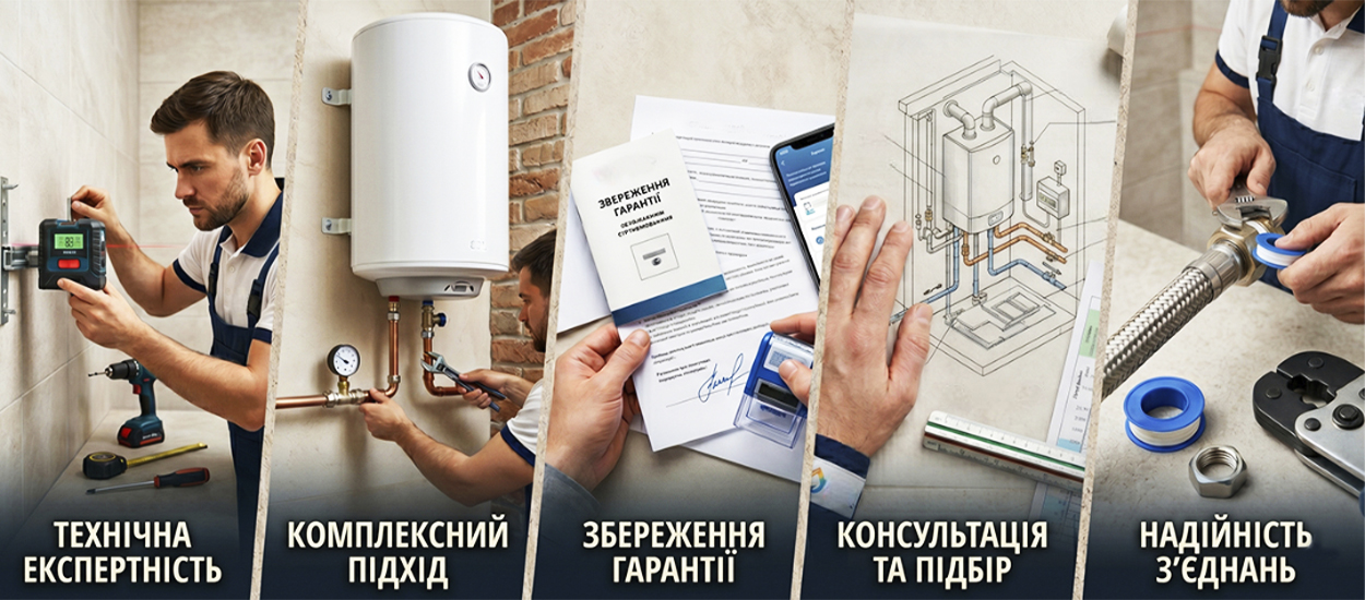 монтаж бойлера