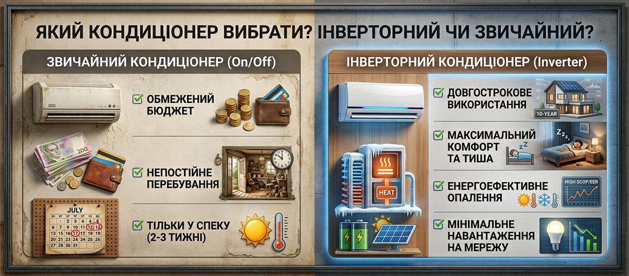 отличие инверторного кондиционера от обычного