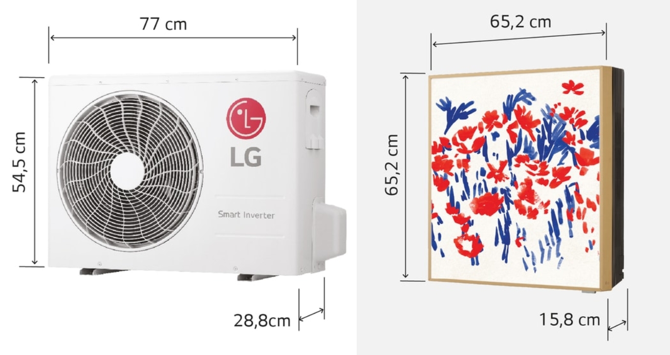 замеры кондиционера LG Artcool