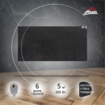 Heats 200 Anthracite з термостатом на вилці керамічний обігрівач - Зображення 2
