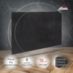 Heats 700 Anthracite під монтаж керамічний обігрівач - Зображення 2