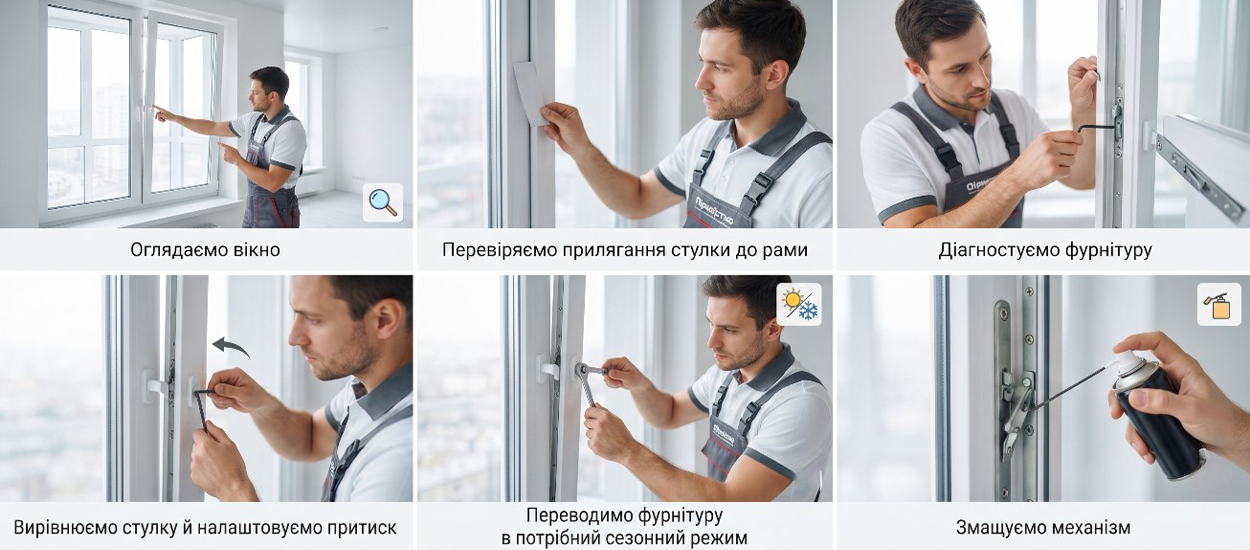 регулировк пластиковых окон